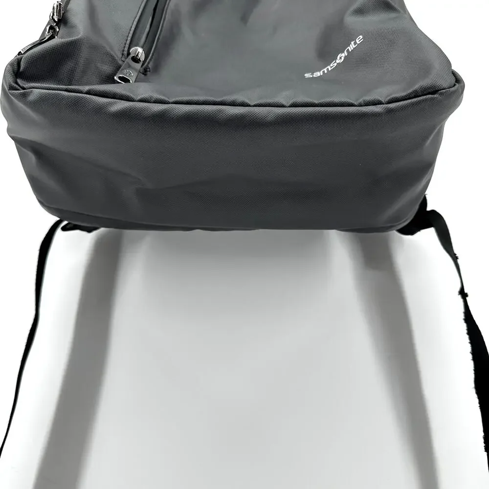 Samsonite Backpack Travel Bag Laptop Multi Pockets Gray Black One Size